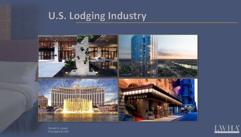 Daniel H. Lesser, President & CEO of LW Hospitality Advisors delivers presentation on U.S. Lodging Industry